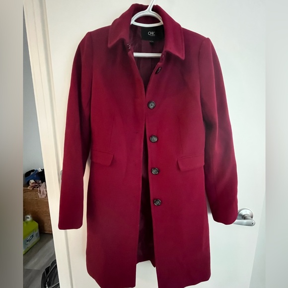 Maroon coat - Picture 2 of 3